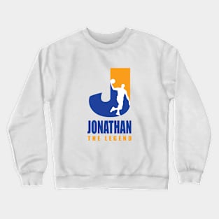 Jonathan Custom Player Basketball Your Name The Legend T-Shirt Crewneck Sweatshirt